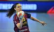 Adriana Holejova plays during the EHF European League Women 2025-26 Group Phase game betwe...