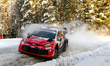 The driver Takamoto Katsuta and co-driver Aaron Johnston of Team Toyota Gazoo Racing WRT,...