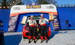 Driver Elfyn Evans and co-driver Scott Martin of the team Toyota Gazoo Racing WRT, in a To...