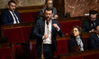Christophe Bentz, deputy of the Rassemblement National parliamentary group, RN, speaks dur...