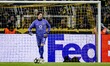 Borussia Dortmund goalkeeper Gregor Kobel plays during the match between Borussia Dortmund...