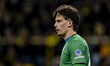 Atalanta goalkeeper Marco Carnesecchi plays during the match between Borussia Dortmund and...