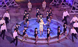 Singing and Dancing at the The TransAlta Grandstand Show at Calgary Stampede, on July 14,...