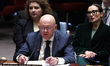 Vassily Nebenzia of the Russian Federation speaks during the United Nations Security Counc...