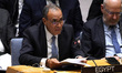 Badr Abdelatty, Minister of Foreign Affairs of Egypt speaks during the United Nations Secu...