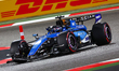 Alexander Albon of Thailand drives the (23) Atlassian Williams F1 Team FW48 Mercedes durin...