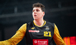 Szymon Zapala warms up before the basketball game between Energa Trefl Sopot and Legia War...