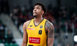 Paul Scruggs plays during the basketball game between Energa Trefl Sopot and Legia Warszaw...