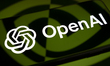 The OpenAI logo is displayed on a smartphone screen placed on a reflective surface onto wh...