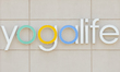 A general view of a Yogalife Studios logo seen in South Edmonton Common.a retail power ce...