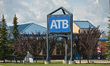 A general view of a ATB logo seen in South Edmonton Common.a retail power centre located...