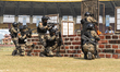 Commandos of the Central Reserve Police Force (CRPF) simulate a counter-terrorist hostage...