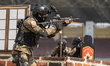 Commandos of the Central Reserve Police Force (CRPF) simulate a counter-terrorist hostage...