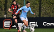 Giorgia Arrigoni of A.C. Milan Femminile and Clarisse Le Bihan of S.S. Lazio are in action...
