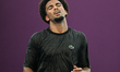DOHA, QATAR - FEBRUARY 13: Arthur Fils of France is seen in practice sessions at the Khal...
