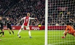AFC Ajax Amsterdam forward Kasper Dolberg plays during the match between AFC Ajax Amsterda...