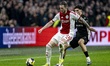 AFC Ajax Amsterdam forward Wout Weghorst and NEC defender Ahmetcan Kaplan play during the...