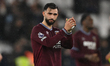 Taty Castellanos of West Ham United applauds fans after the final whistle during the Premi...