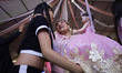 An elderly woman in Mexico City, Mexico, on February 21, 2026, smiles as she receives a do...