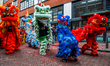 The Chinese-Asian district in The Hague, Netherlands, on February 21, 2026, celebrates the...