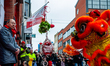 The Chinese-Asian district in The Hague, Netherlands, on February 21, 2026, celebrates the...