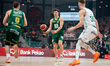 Patrick Cartier plays during the basketball game between WKS Slask Wroclaw and Orlen Zasta...