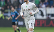 Sam Beukema of SSC Napoli is in action during the Serie A football match between Atalanta...