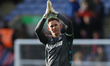 Dean Henderson of Crystal Palace thanks the supporters after the Premier League match betw...