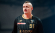 Dariusz Wyka warms up before the basketball game between Energa Trefl Sopot and Gornik Zam...