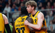 Szymon Nowicki and Dylan Addae-Wusu play during the basketball game between Energa Trefl S...