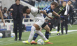 Santos Alisson and Giorgio Scalvini play during the Serie A match between Atalanta BC and...