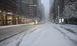 Traffic is very light on Third Avenue in New York, United States, on February 23, 2026. A...