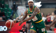 Chavaughn Lewis plays during the basketball game between Energa Trefl Sopot and Orlen Zast...