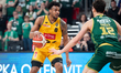 Paul Scruggs plays during the basketball game between Energa Trefl Sopot and Orlen Zastal...