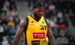 Dylan Addae-Wusu plays during the basketball game between Energa Trefl Sopot and Orlen Zas...