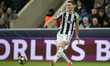 Sven Botman of Newcastle United participates in the UEFA Champions League Knockout Play-of...