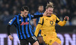 Lazar Samardzic of Atalanta B.C. and Julian Brandt of Borussia Dortmund are in action duri...
