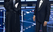 Carlo Conti and Vincenzo De Lucia attend the 76th Sanremo Music Festival 2026 at Teatro Ar...