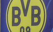 The Borussia Dortmund FC logo is present during the Atalanta BC vs Borussia Dortmund FC Ch...