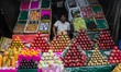 A fruit seller is seen in Kolkata, India, on February 25, 2026. 