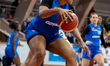 Constance Hobby plays during the basketball game between Wisla Krakow and VBW Gdynia in Kr...