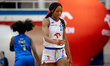 Taylor Williams plays during the basketball game between Wisla Krakow and VBW Gdynia in Kr...