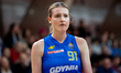 Karolina Ulan plays during the basketball game between Wisla Krakow and VBW Gdynia in Krak...