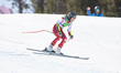 Ariane Radler participates in the women's alpine skiing downhill during the training day a...