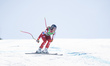 Lisa Grill participates in the women's alpine skiing downhill during the training day at P...