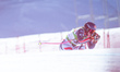 Camille Cerutti participates in the women's alpine skiing downhill during the training day...