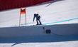 In El Tarter, Andorra, on February 26, 2026, a skier participates in the Audi FIS Alpine S...