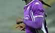 Moise Kean of ACF Fiorentina celebrates after scoring his team's goal during the UEFA Conf...