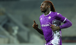 Moise Kean of ACF Fiorentina celebrates after scoring his team's goal during the UEFA Conf...