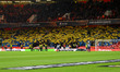 Fenerbahce supporters gather ahead of the UEFA Europa League Knockout Round Play-off 2nd L...